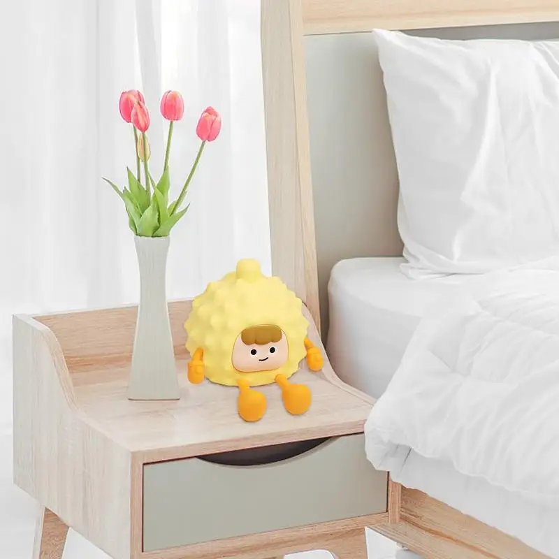 어린이용 야간 조명, 침실용 두리안 디자인, 침대 옆 조명, 귀여운 LED 야간 조명, 부드러운 분위기
