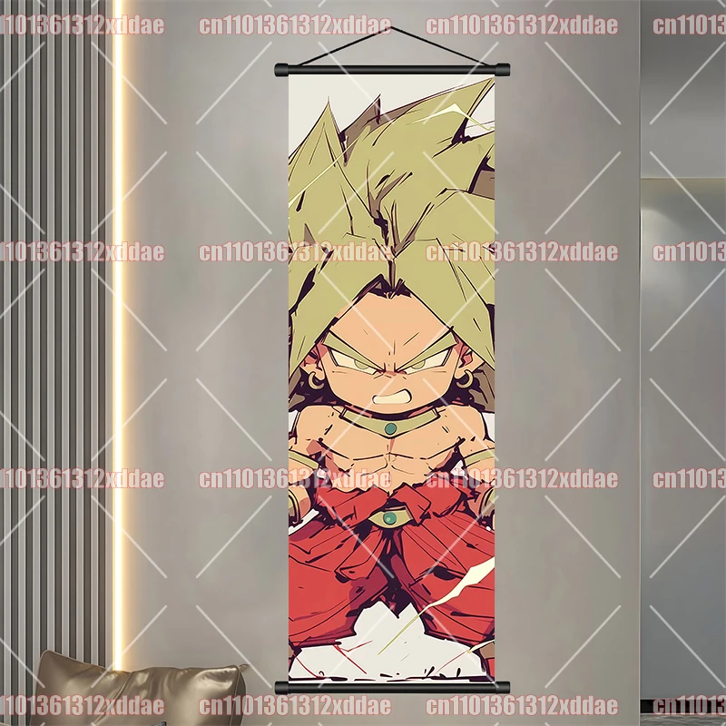 Dragon Ball Anime Scroll Painting Living Room Bedroom Wall Decoration Art Poster Goku Vegeta Broly Piccolo Fan Collection Gift - view 6