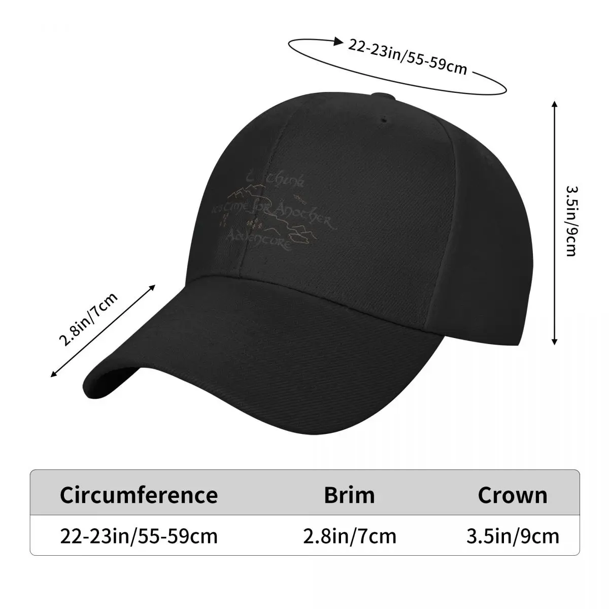 Time for Another Adventure Baseball Cap Kids Hat Hip Hop Elegant Women's Hats Men's