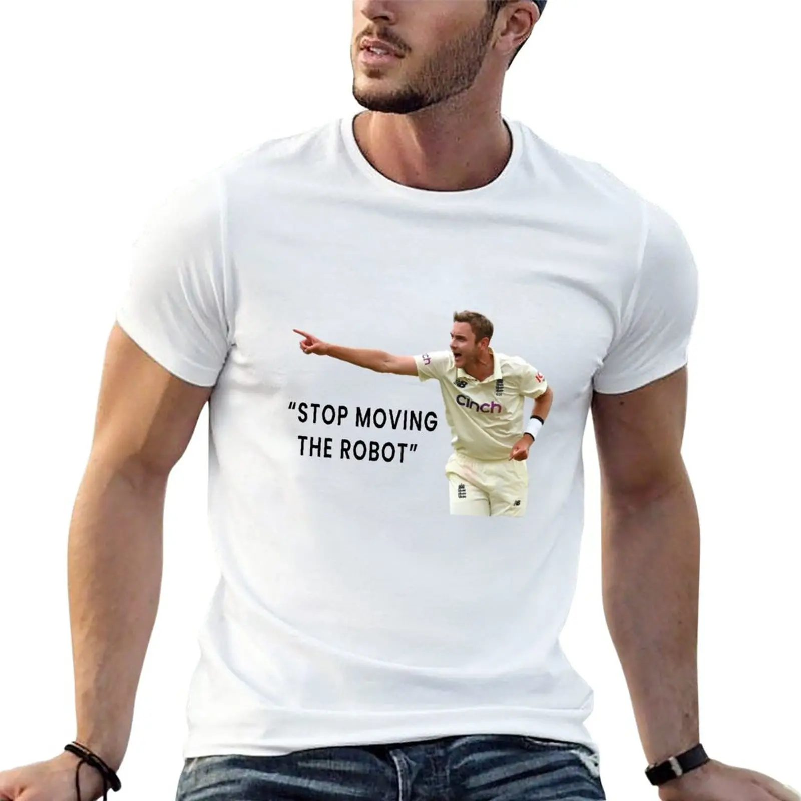 New Stop moving the robot - Stuart Broad Ashes 2021/2022 T-Shirt sports fan t-shirts graphic t shirts mens t shirt graphic