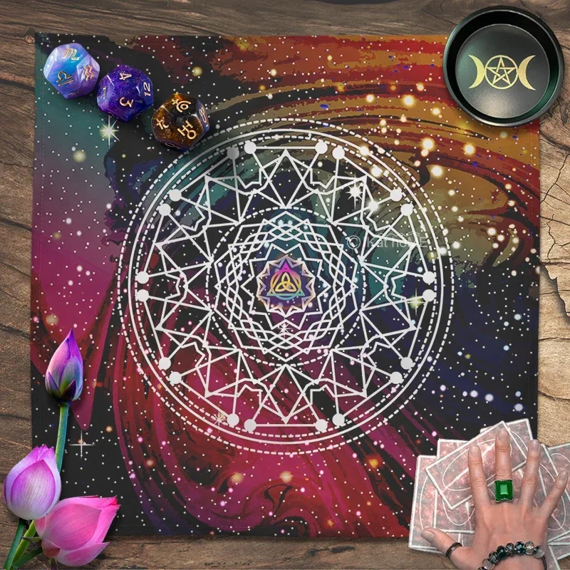 Tarot Tablecloth Celtic Knots Altar Cloth Pagan Spiritual Pendulum Witchcraft Astrology Oracle Card Pads Small tablecloth