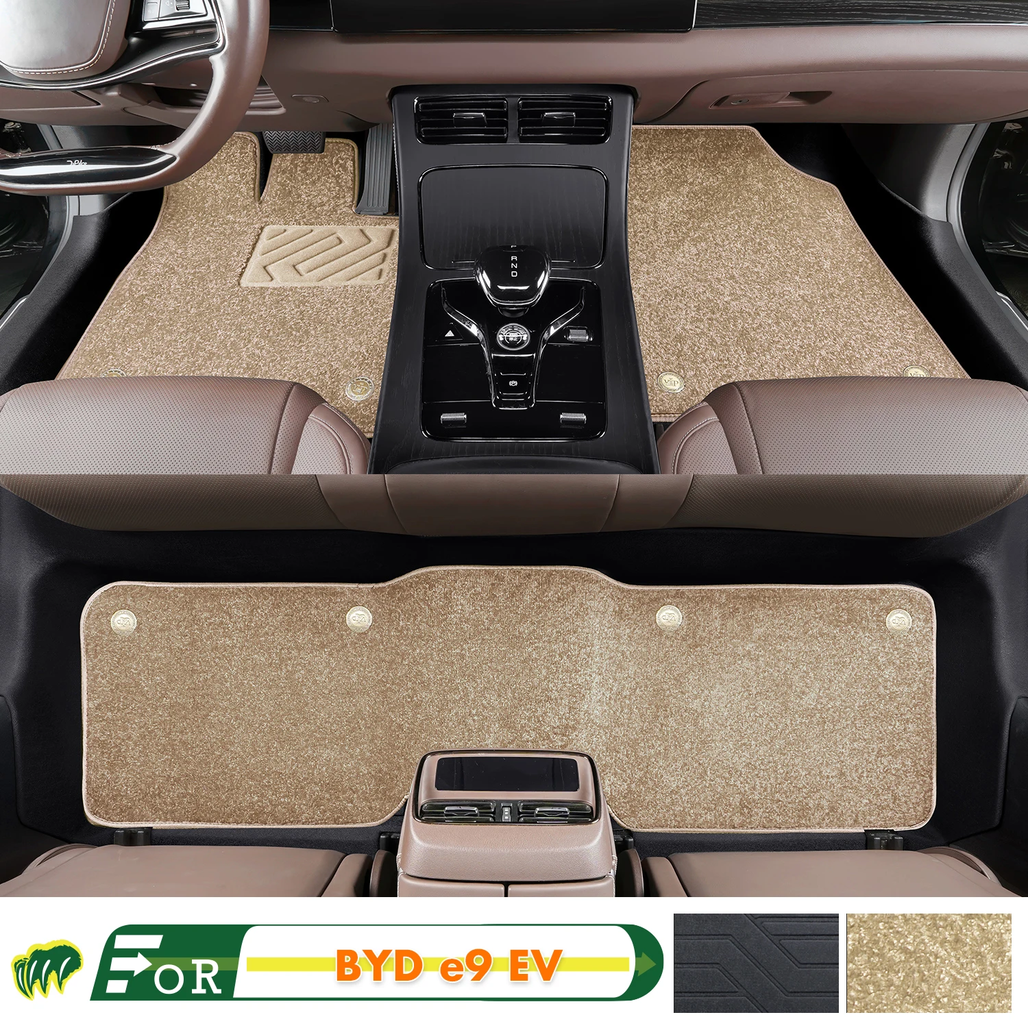 

Left-hand Drive Car Floor Mat For BYD e9 EV 2021-2022 Full Surround Foot Mat Automotive Floor Mat Interior Floor Liner