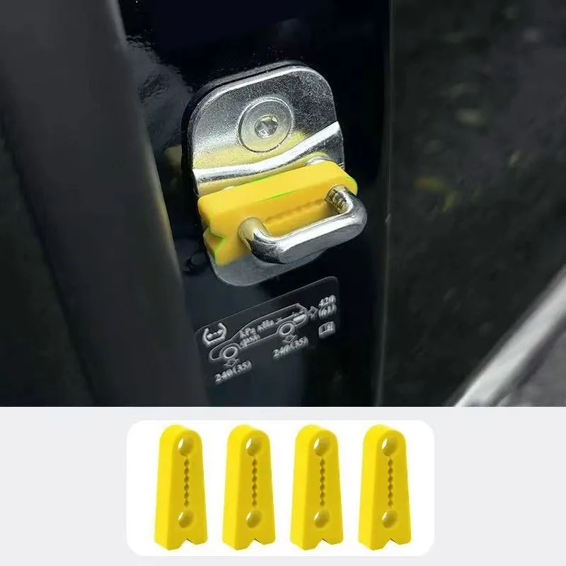 4 قطعة قفل الباب المثبط عازلة ختم امتصاص الصدمات التخميد حامي لأودي A1 A3 A4 A5 A6 A7 A8 Q2 Q3 Q5 Q7 TT اكسسوارات #4