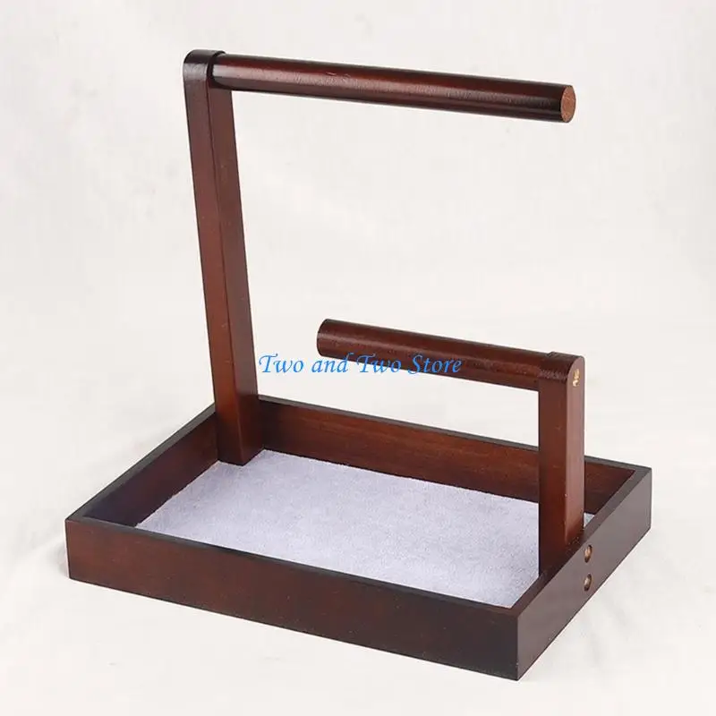 

HX6F Handmade Jewelry Display Tray Bracelet Rack Bracelet Display Stand Texture Jewelry Holder for Bracelet Jewelry