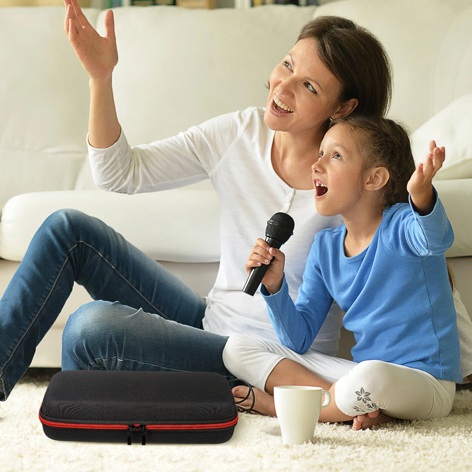 

Microphone Shoulder Bag Shockproof Portable Storage Case for Microphones Mini Carrying