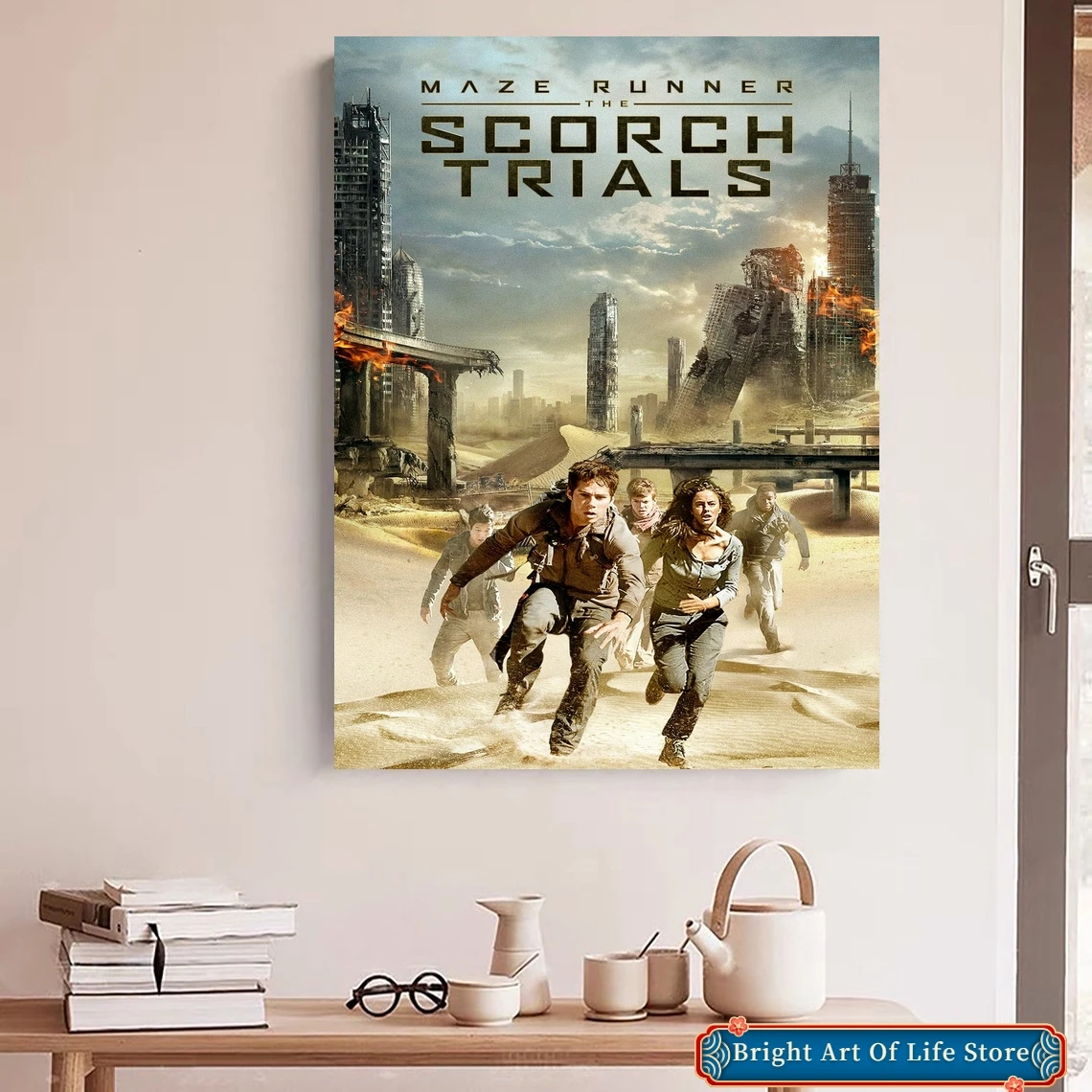 المتاهة عداء العقارب المحاكمات الفيلم المشارك ستار الممثل غطاء فني قماش طباعة اللوحة الزخرفية (بدون إطار)
