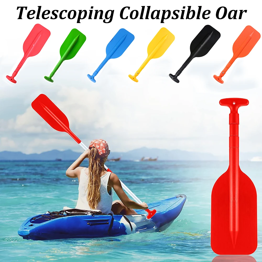 

Telescoping Emergency Boat Paddle Collapsible Oar Aluminum Shaft Lightweight Adjustable Length Canoe Kayak Paddle for Boating