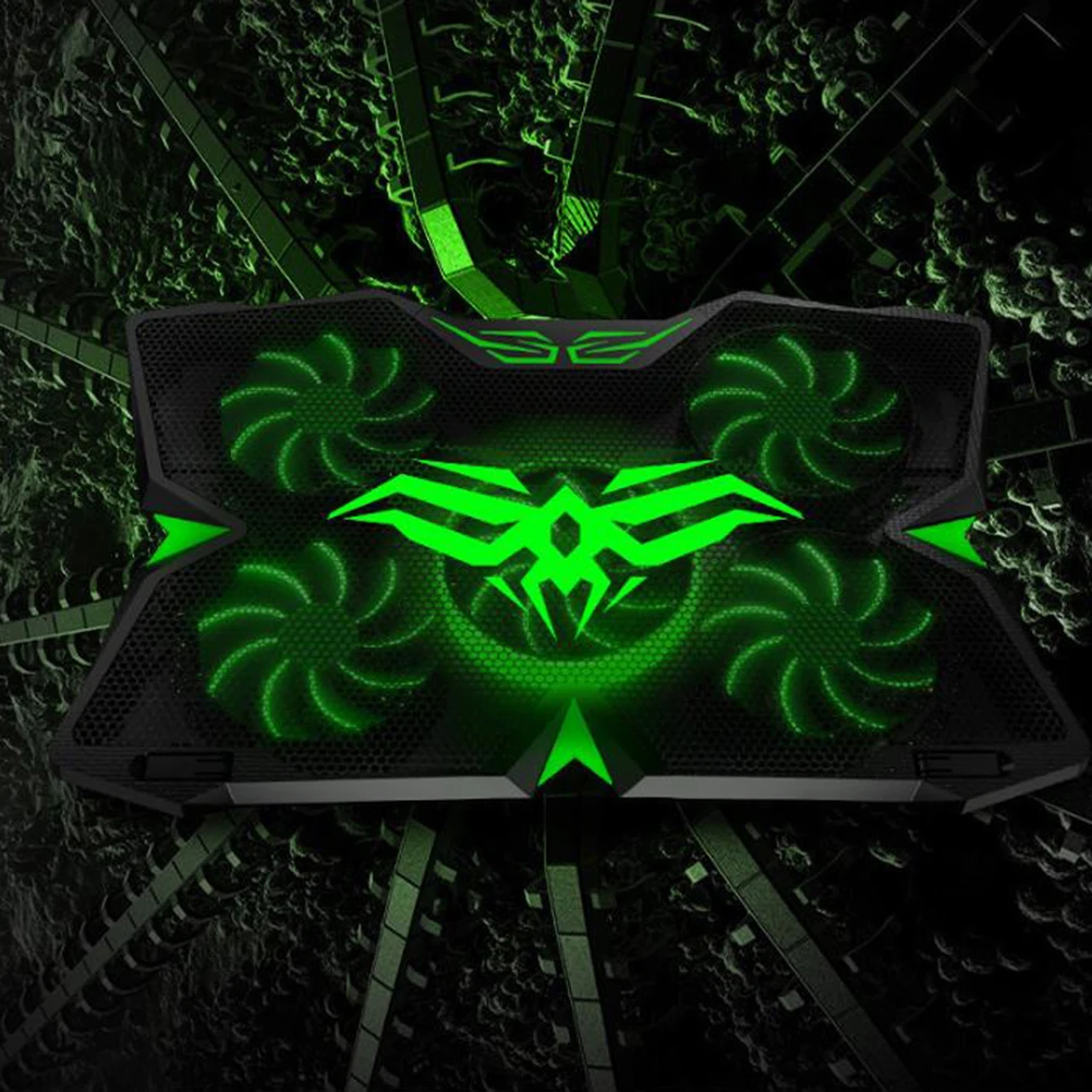 

Adjustable Laptop Stand Green Durable Aluminium Alloy Silicone Radiator Base Slip-Free Ergonomic Support Home Office School