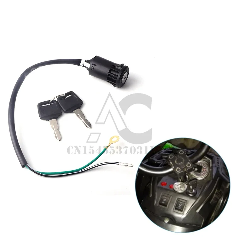 2 Wire Ignition Key Switch For 2 Stroke 47cc 49cc Mini Dirt Pocket Bike ATV Quad Go Kart Minimoto