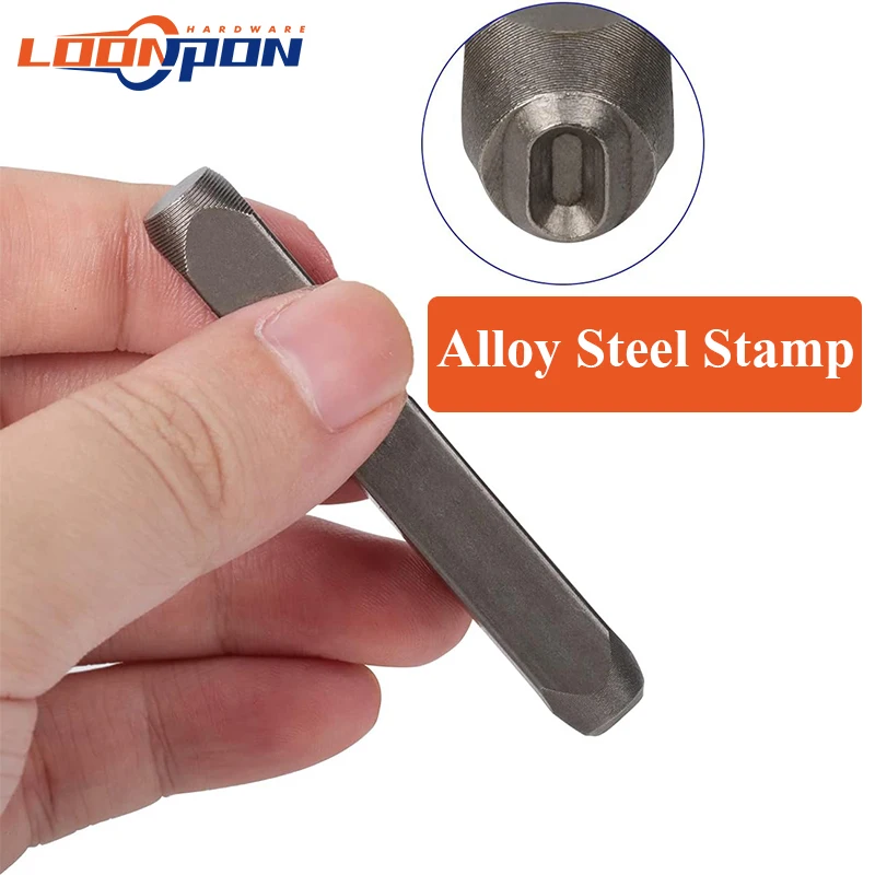 6mm High Hardness Carbon Uppercase Number Metal Stamp Steel Reverse Punch Set DIY Tool for Mold Metal Wood Leather 9Pcs(0-9)