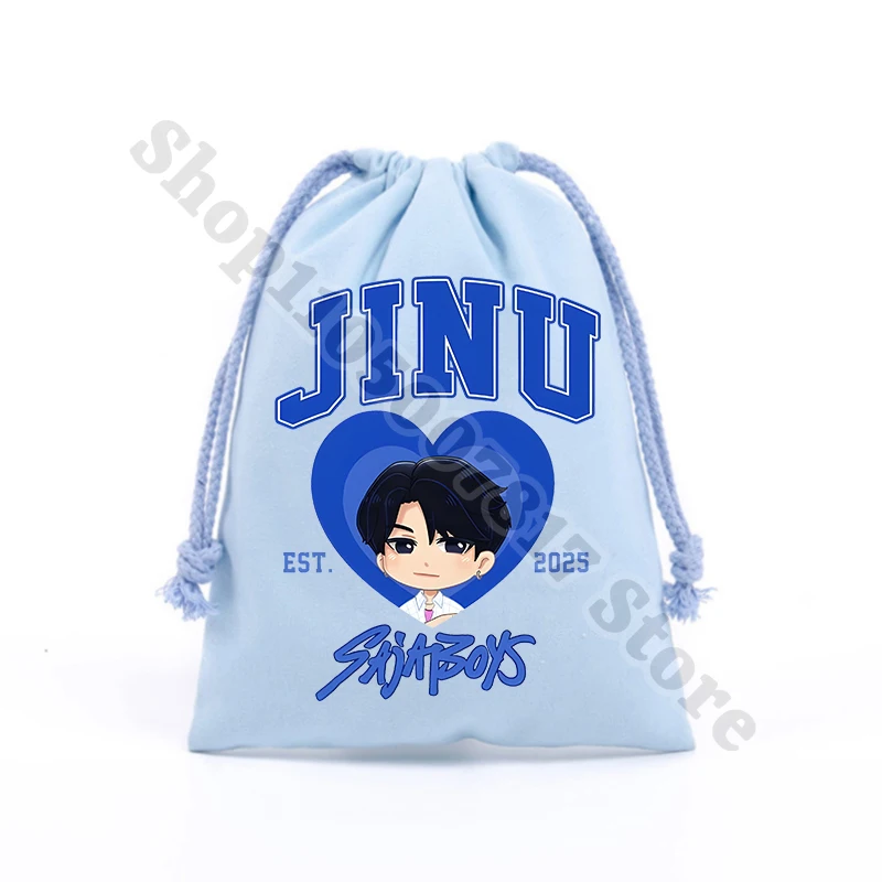 KPop شيطان الصيادين الاطفال الكرتون لطيف حقائب اليد أنيمي المطبوعة الرباط حقيبة الأطفال القطن كيس التخزين أكياس الهدايا الإبداعية 2025
