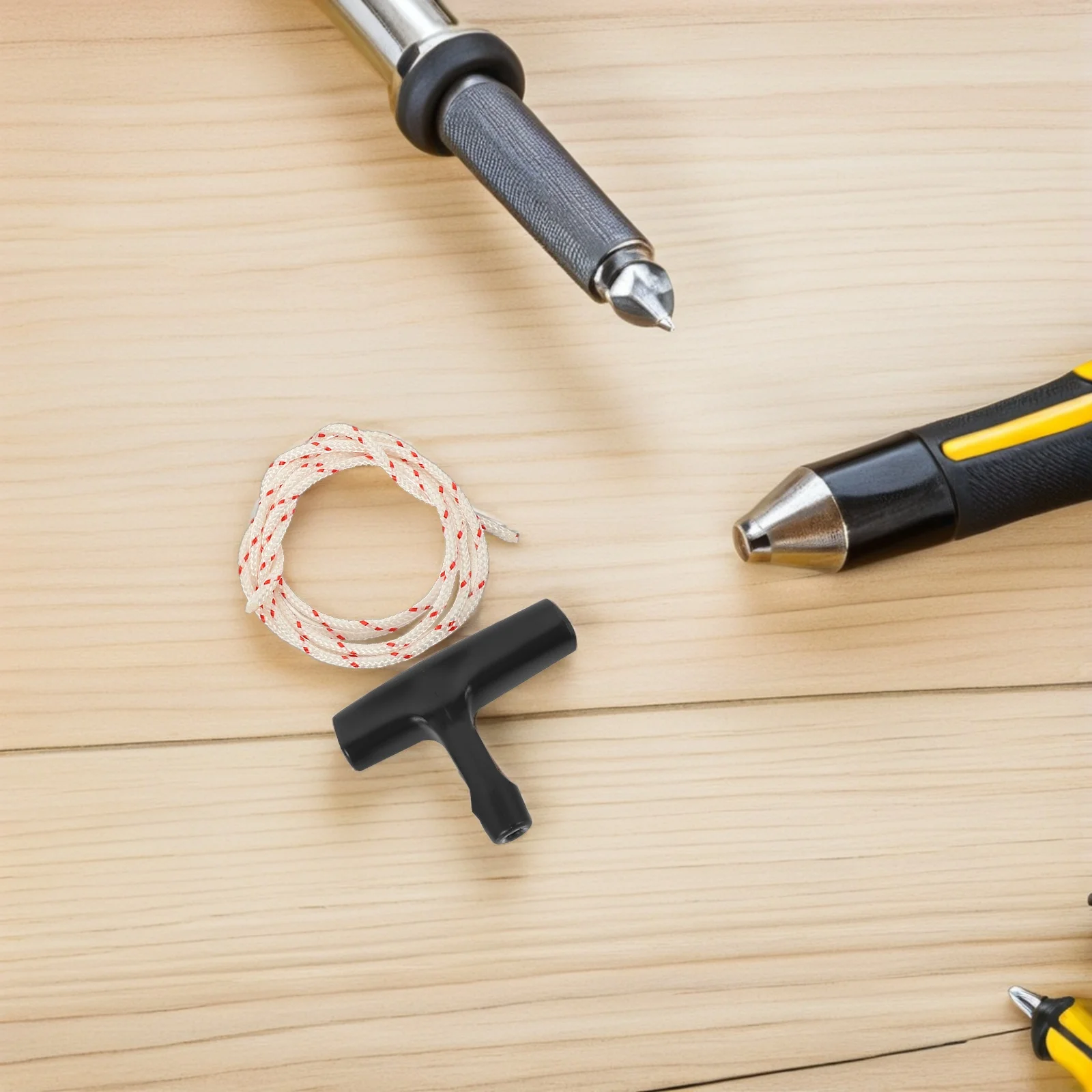 2 Sets Door Pull Emergency Release Kit Handles Sturdy Attic Ladder Access Replacement Starter Cord Garage Opener Handle Garage