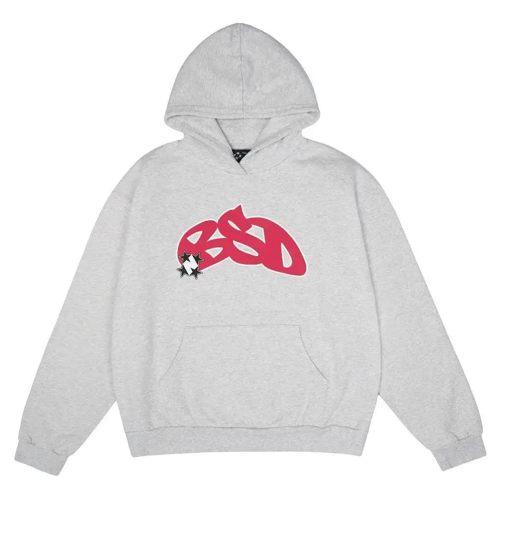99Based Harajuku Men Women Star Printde Hoodie Loose Casual Streetwear High Quality Hip Hop Oversize Pullover Fashion Sweatshirt