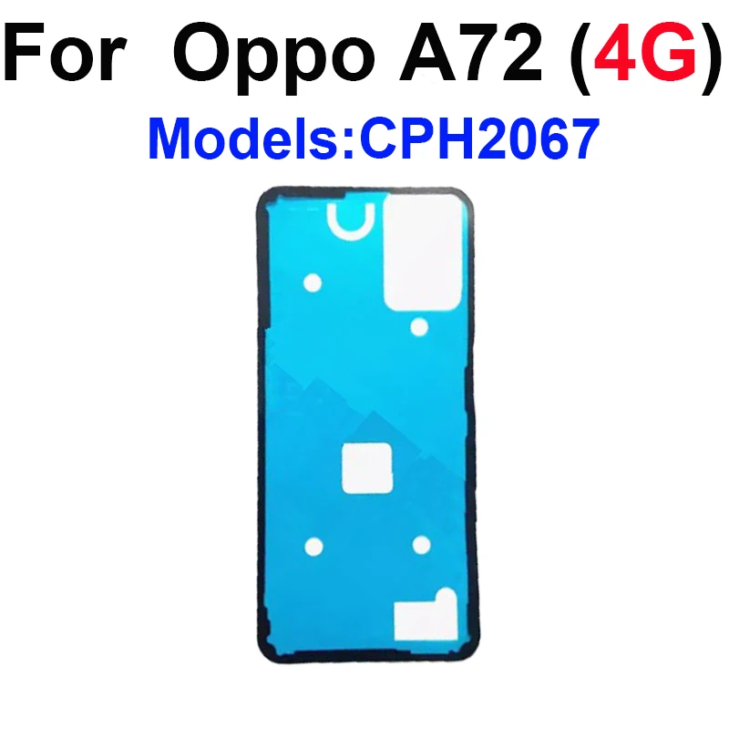 For OPPO A72 A73 A92 A92S A93 A93S A96 Back Battery Housing Cover Sticker Rear Battery Housing Adhesive Parts