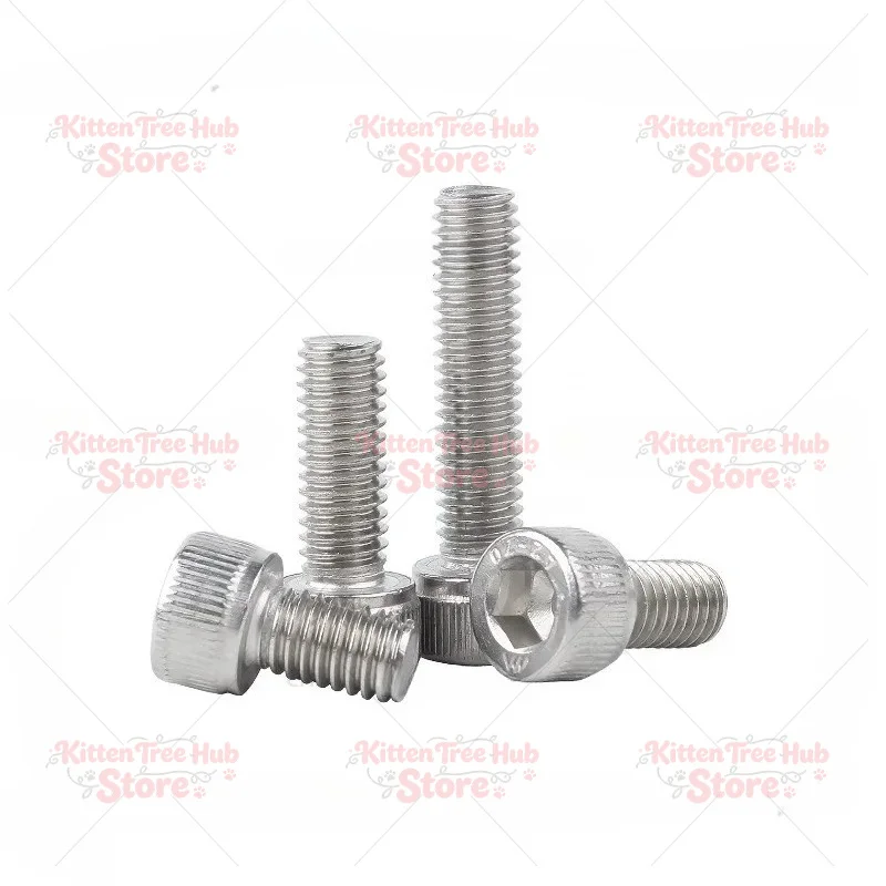 304 Stainless Steel Cup Head Hexagon Socket Screw, Cylindrical Head Screw, 10mm Extended Bolt