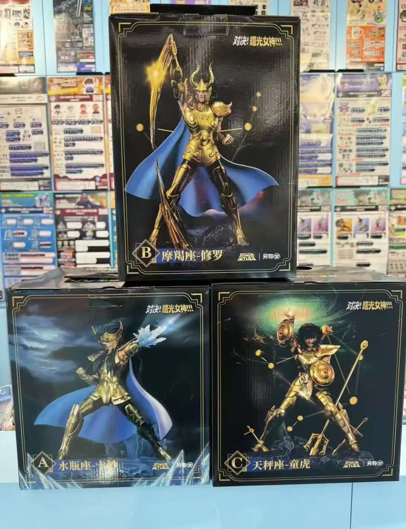 Bandai Genuine Saint Seiya Myth Cloth Showdown Goddess Of Dawn Aquarius Kamui Capricorn Shura Libra Tong Hu Model Toys Xmas Gift