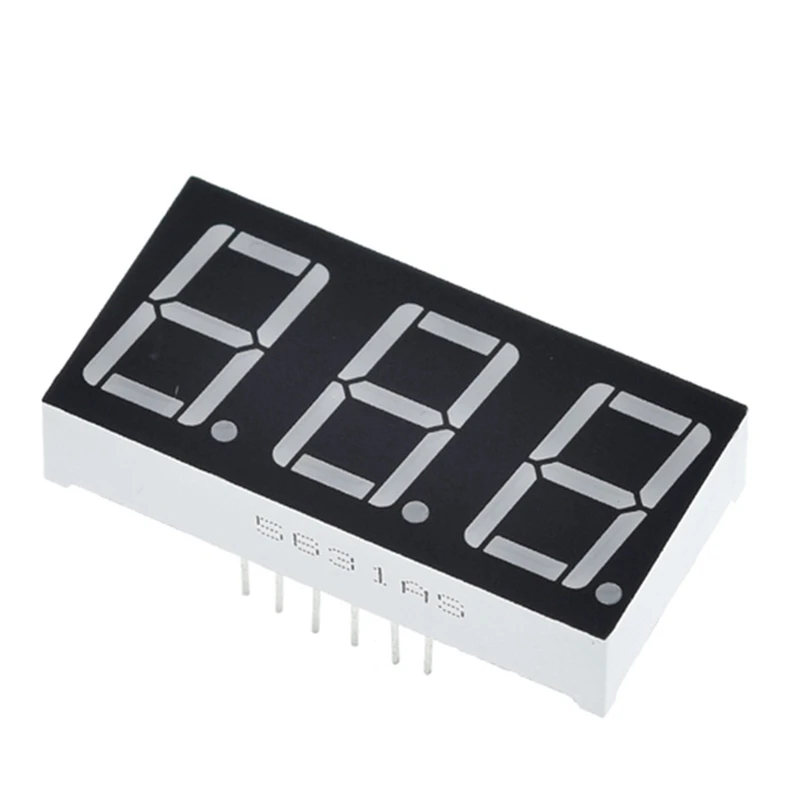 IALJ-0.56 Inch LED Display 7 Segment 3 Bit Digit Tube Red Common Cathode Digital 0.56 Inch Led 7Segment