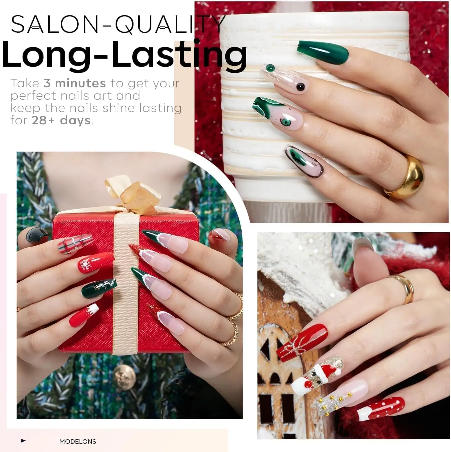 Conjunto de esmaltes em gel 40 peças com 36 cores e casacos superiores para manicure DIY, presente perfeito