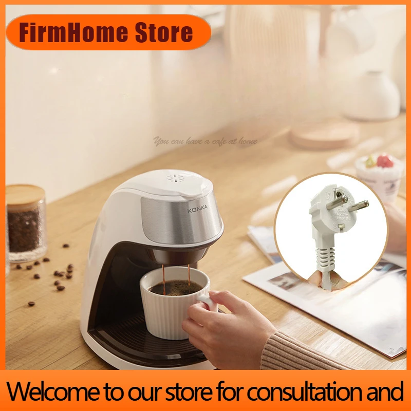 FirmHome StoreCoffee Maker Machine Household Fully Automatic Small American Drip Type Operation Simple Operation Anti Dry Burnin