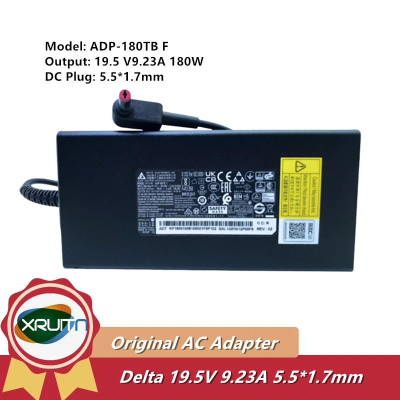 

Delta ADP-180TB F Laptop Adapter 19.5V 9.23A 180W For ACER NITRO 5 AN517-41 AN715-51 Charger H2FW071043K 5.5x1.7mm Power Supply