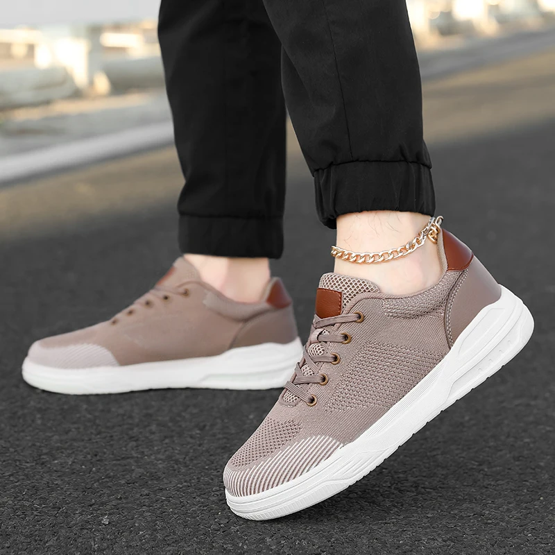 

Mens Board Shoes 2025New Breathable Mesh Wear-resistant Casual Sports Shoes Trendy Street Daily Travel Comfortable Sneakers39-46