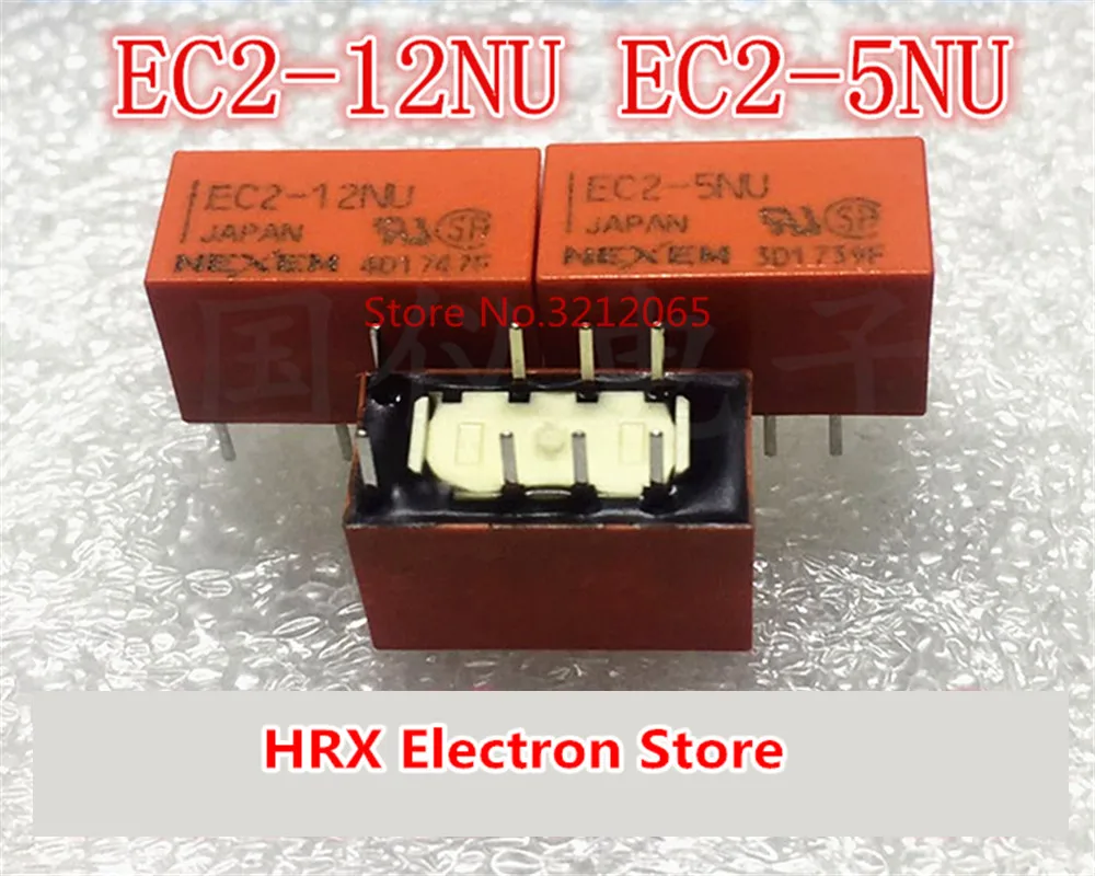 

10PCS/lot Relay EC2-5NU EC2-12NU 2A 8PIN New original