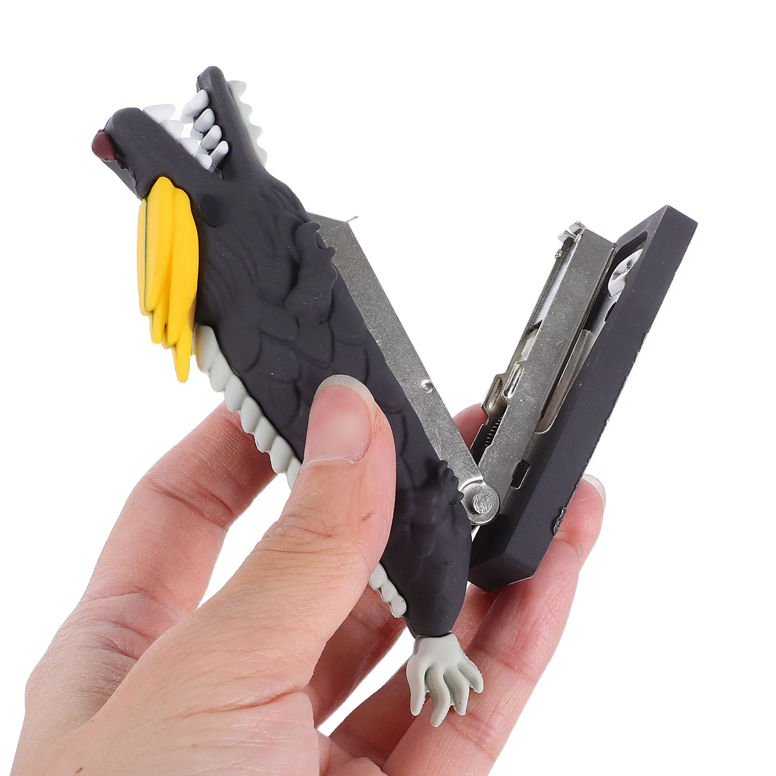 

Cute Dragon Shaped Stapler Mini Portable Cartoon Office Supplies Stainless Steel Desktop Hand Stapler For Classroom Home Study