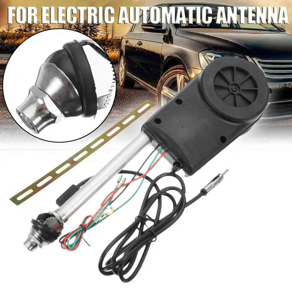 Car Telescopic Antenna Car Signal Electric Antenna Radio Antenna Kit Telescopic Modification Automatic L4T8