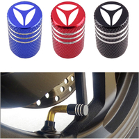 Car Tire Valve Stems Cap Knurling Style Tire Valve Cap Aluminum Tire Wheel Stem Air Valve Cap for Yadea