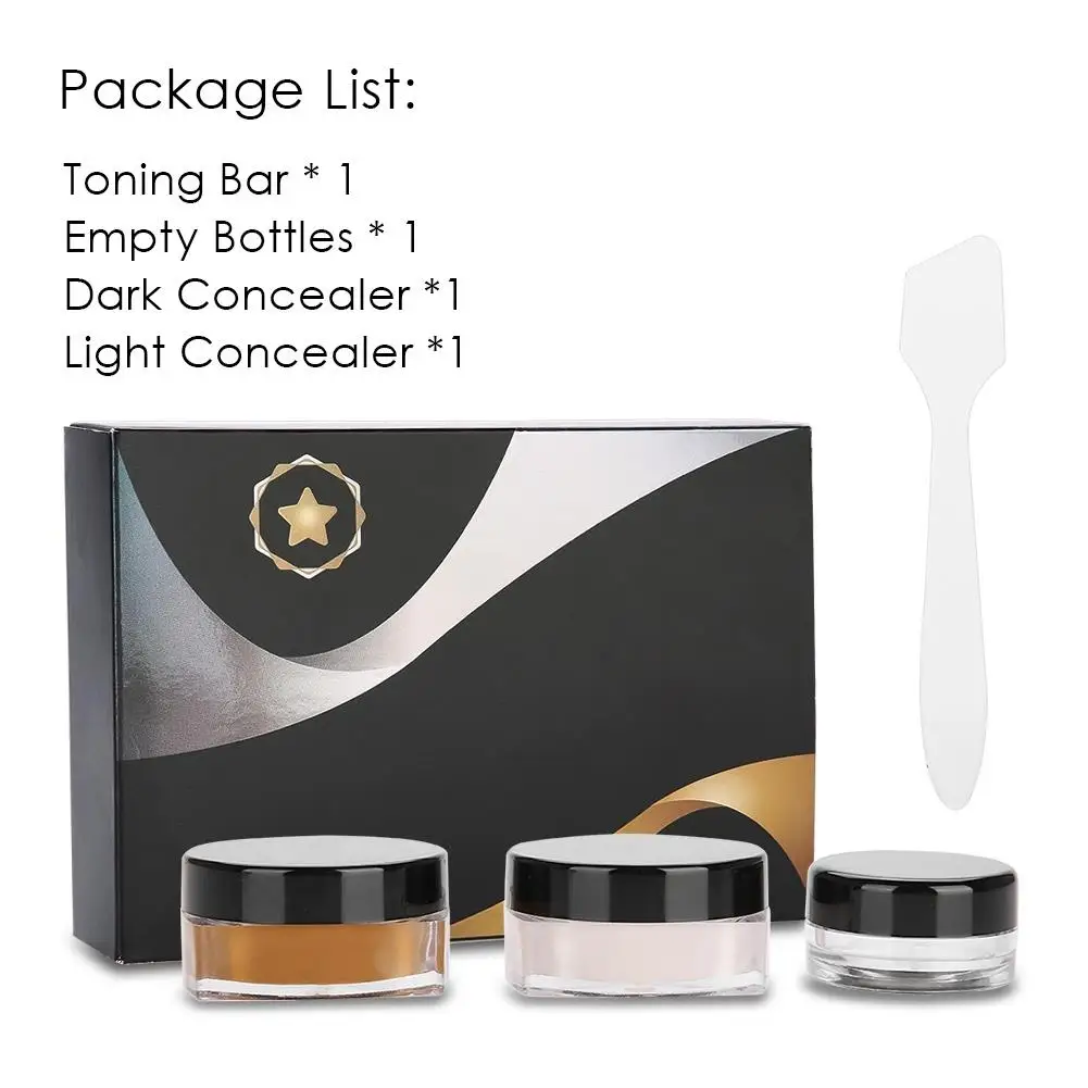 1 Set professionelle Tattoo-Concealer-Creme für Narbe und Vitiligo – Abdeckung für Gesicht, Augen und Lippen