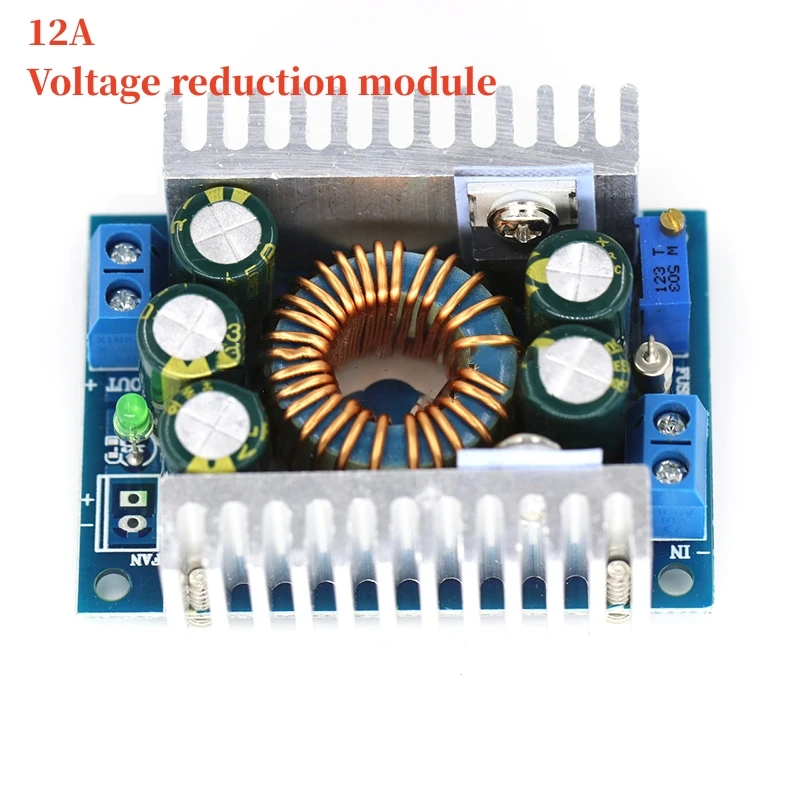 DC-DC High Power Low Ripple 12A Adjustable Step-down Module 95% Efficient Car Power Module Buck Converter Power Modules