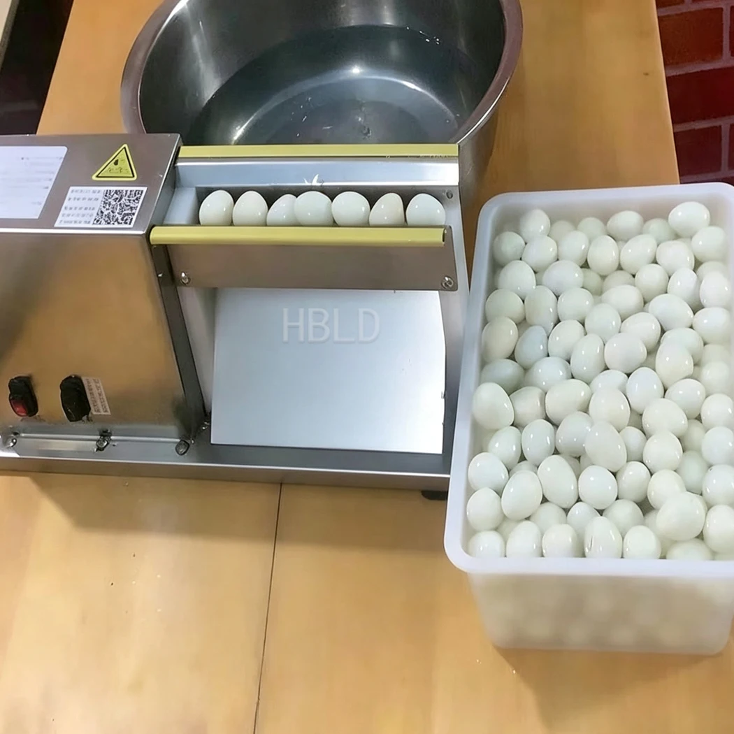 Automatic Quail Egg Shell Remover Electric Bird Egg Peeling Machine Stainless Steel For Deli Food Shop