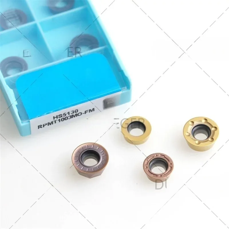(10 pieces) CNC round milling cutter RPMT08T2MO-JS HR52528B RDMW RPMT stainless steel cutting tool