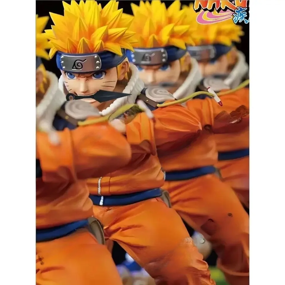 18cm Naruto Anime Figure Uzumaki Naruto Figurine Statue Model For Boy Room Ornament Toy Gift   Action Figures Anime Figure image 3