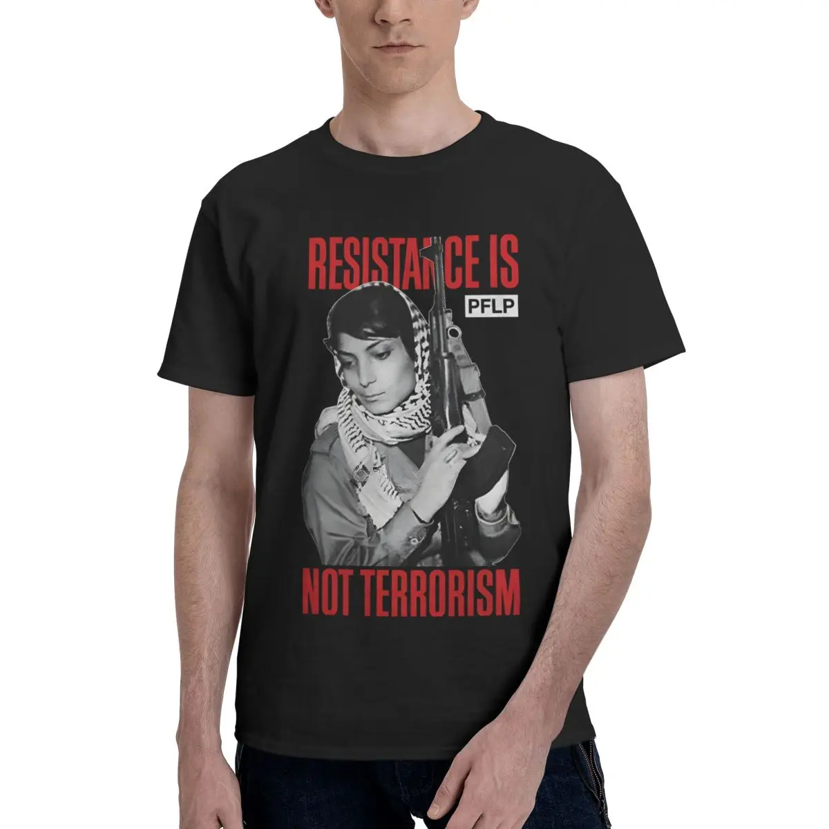 

Leila Khaled Resistance 100% Cotton Casual Breathable Confortable Man Funny Ugus T-Shirts Man Clothes