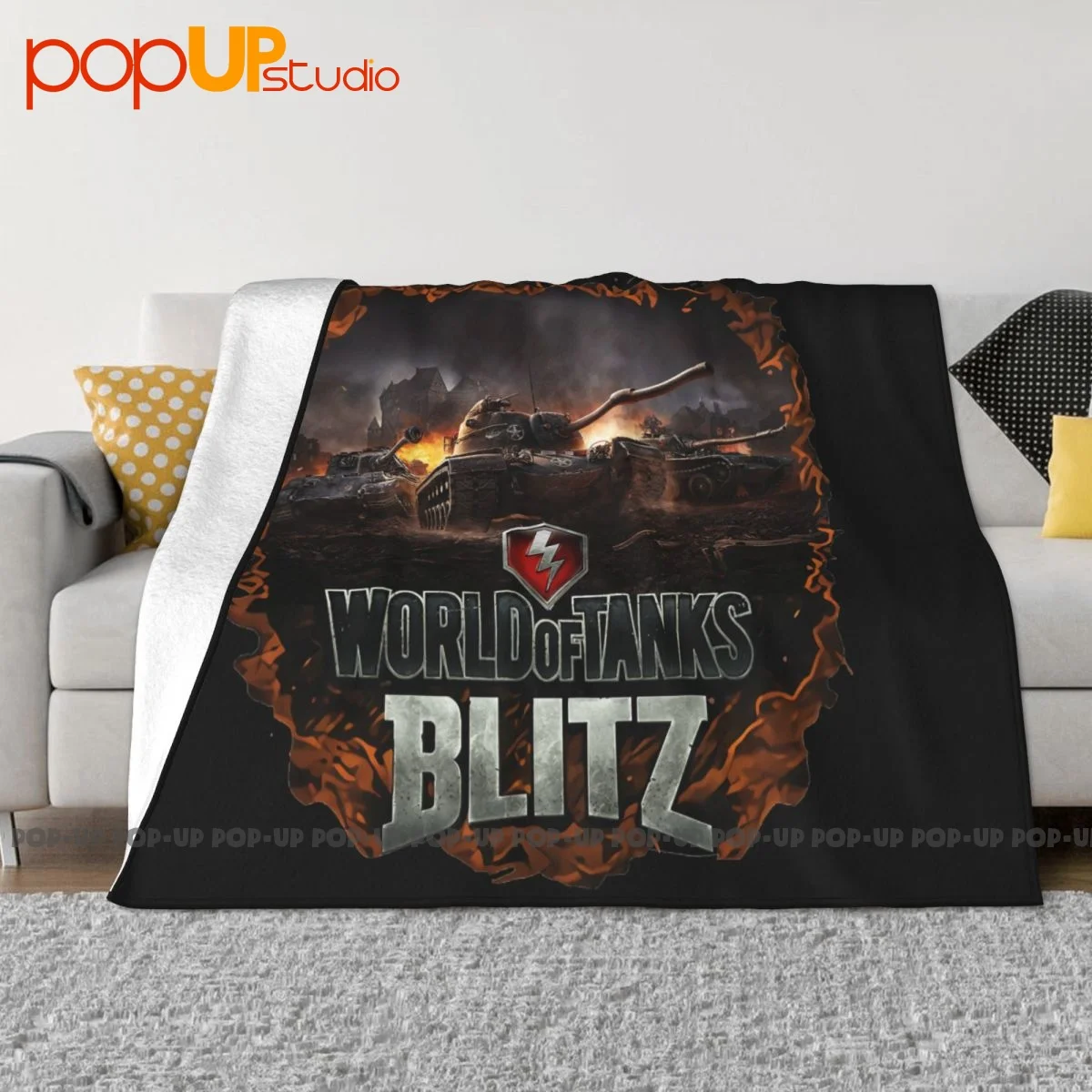 World Of Tanks Blitz Tank Game Armored Russian Blanket Autumn High-Grade Mechanical Wash