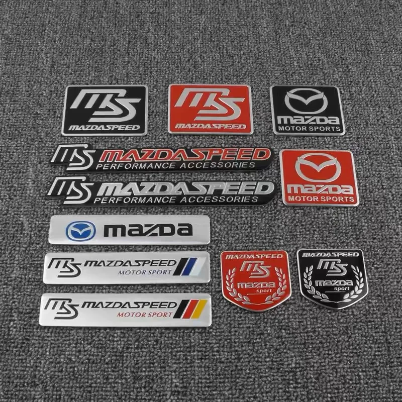 Metal Car Emblem Badge Sticker Auto Body Decal Accessories For Mazda 2 3 6 5 Atenza CX3 CX5 MX5 CX7 Axela CX30 CX90 CX60 CX50 MX