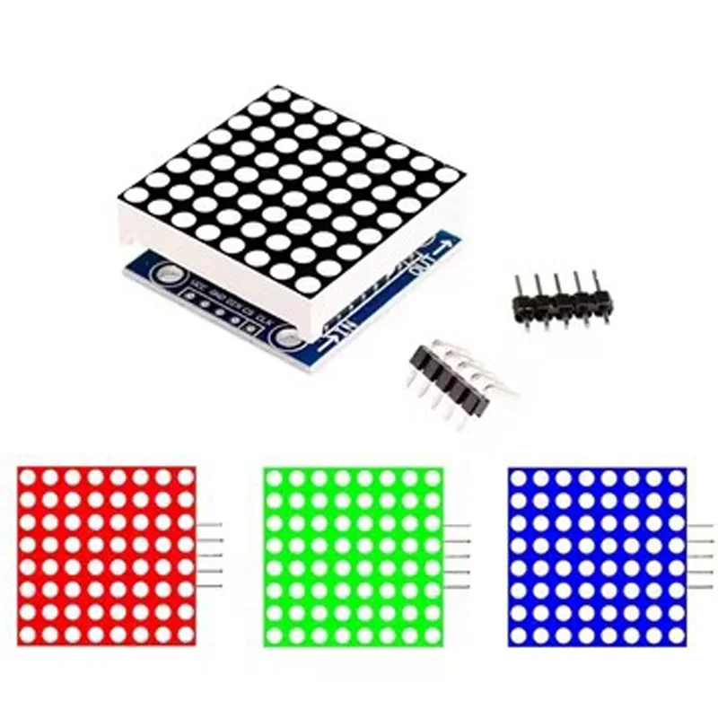 MAX7219 moduł mikrokontrolera z matrycą punktową ZESTAW DIY Zestaw modułu sterującego wyświetlaczem LED MCU