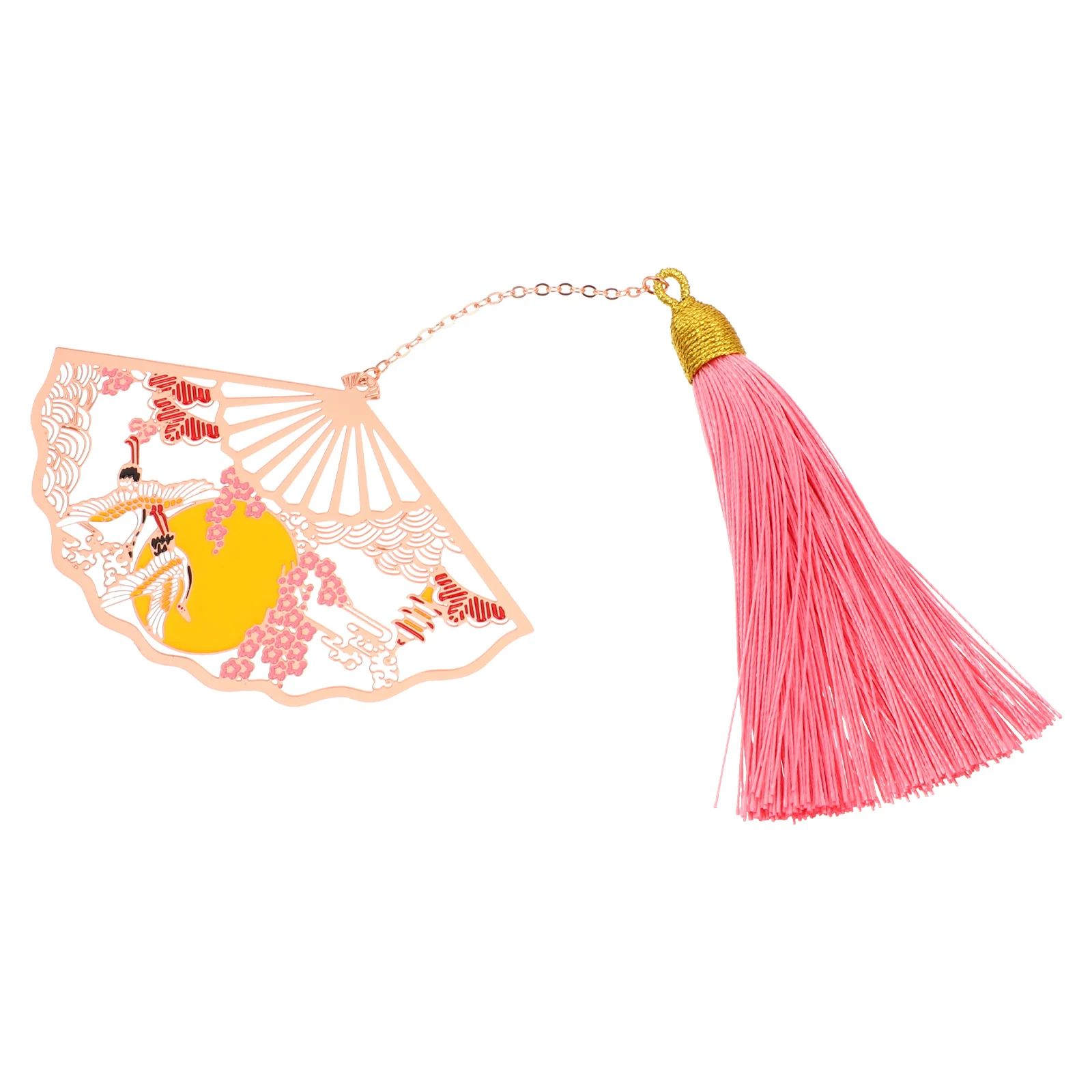 1 шт. металлические закладки в китайском стиле, складной веер в форме легкого веера для студентов, учителей, читателей, подарков, полый дизайн