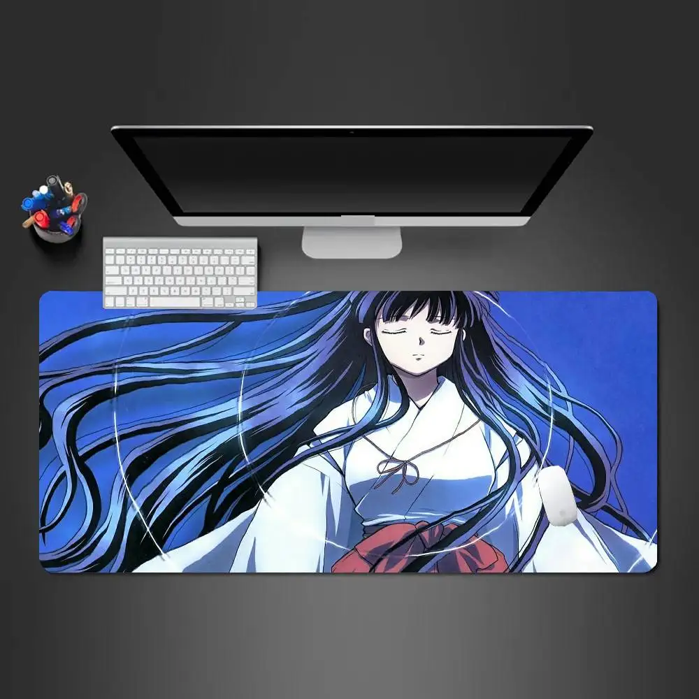 Anime Inuyasha Kikyo Mousepad Non-slip Suitable For Office Computers Laptops E-sports Game Desk Mats XXL Keyboard