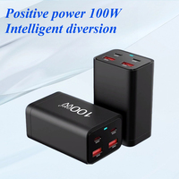 Best Selling 100W GaN Charger Desktop Laptop Fast Charger 4 in 1 For iPhone 15 14 13 Pro Max Phone Charger Xiaomi Samsung