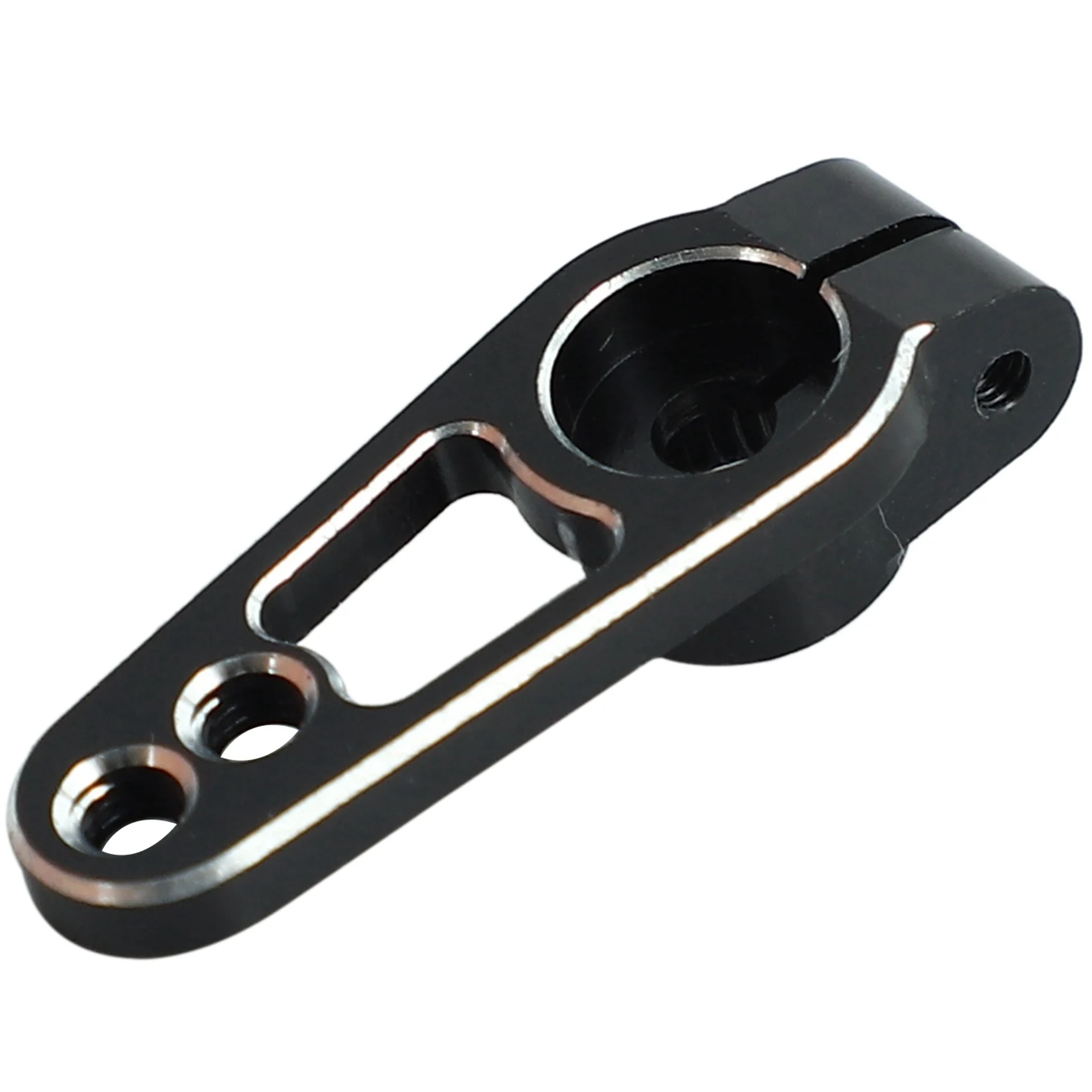 X18A-4PCS aleación de aluminio 25T 31Mm bocina de brazo Servo de dirección para piezas de orugas de coche RC, negro