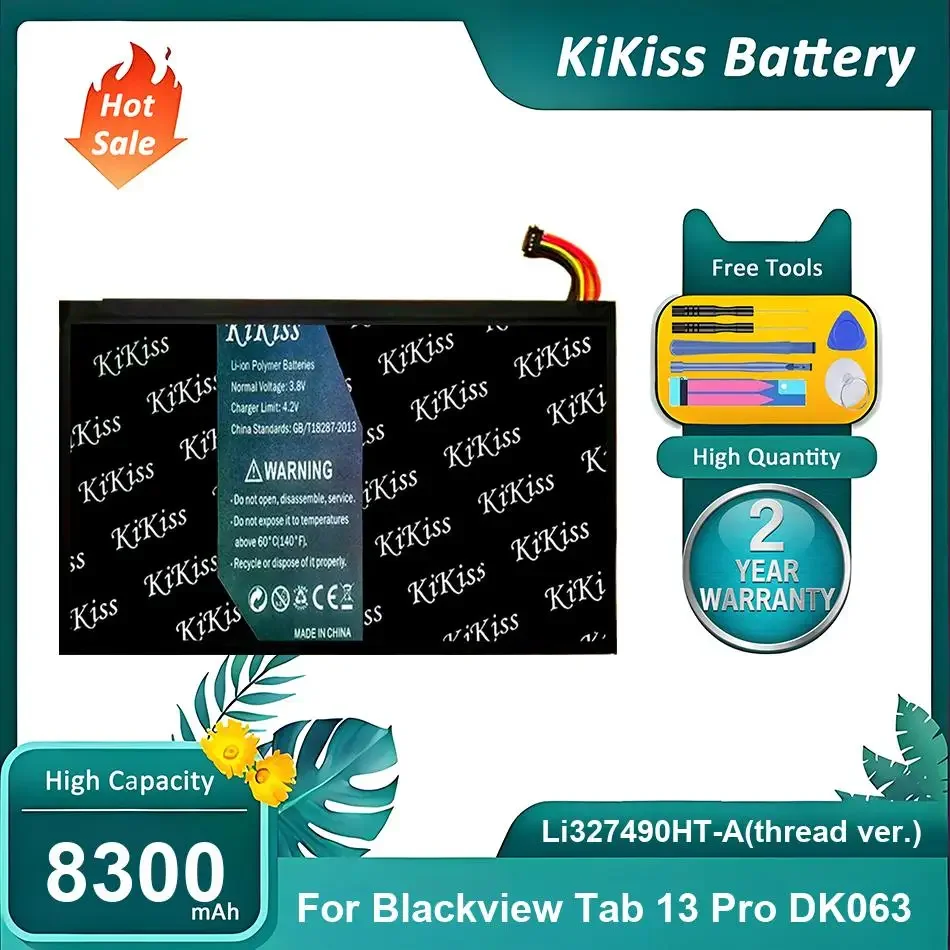 

Перезаряжаемая батарея для планшета Blackview Tab 13 Pro DK063, Li327490HT-A (thread ver.) 8300 мАч
