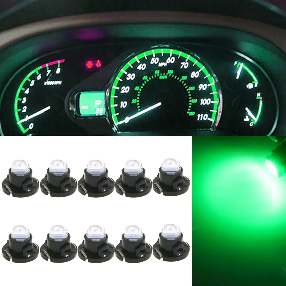 1x T4.7 Car Led Wedge Instrument LED Light Bulb Warning Dashboard Dash Indicator Lamp Panel Signal Lights Car Lights Accessories