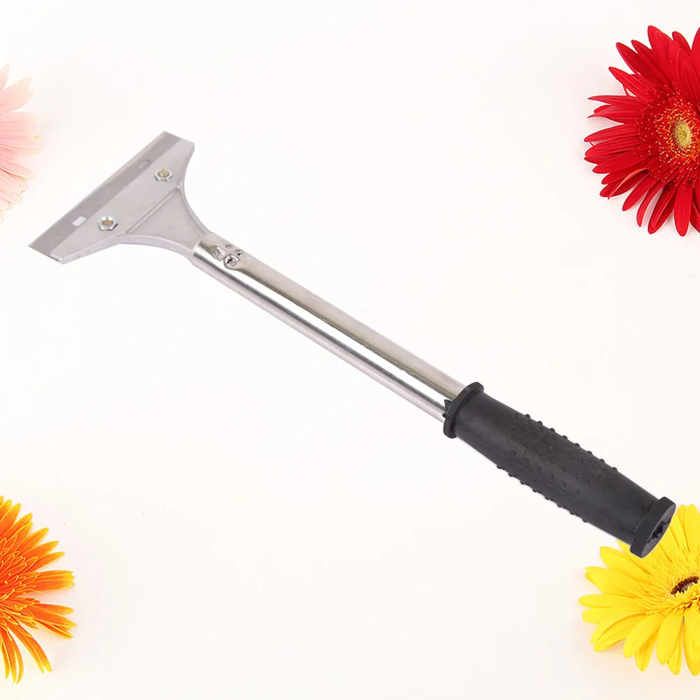 1pc Cleaning Scraper Long Handle Durable Metal Blade For Paint Glass Window Decal Adhesive Removal Heavy Duty Putty Knife Tool