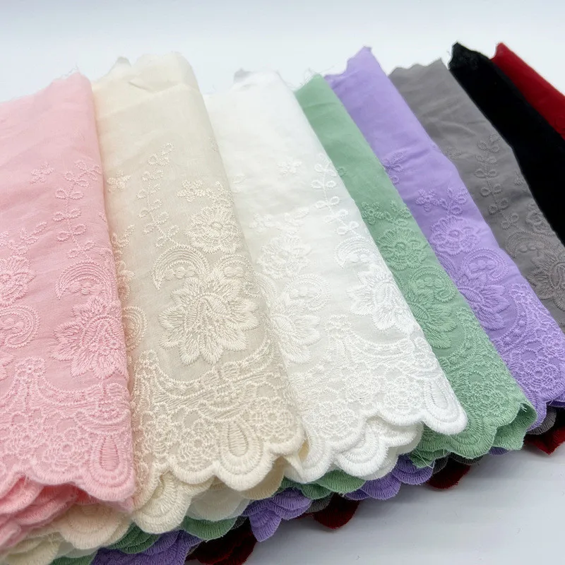 22Cm Colorful Hollow Cotton Lace Ribbon Cloth Sewing Quilting Fabric Patchwork Needlework Home Supplies DIY Handmade Accessories