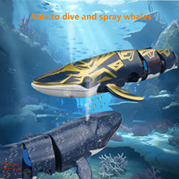 Submarine Robot Water Toy  2.4G Water Whale Shark Remote Control Ship Remote Control Animal Toy Children