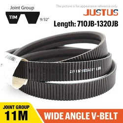USA-Wide angle V-belt Joint Group 2/11M 710JB to 3/11M 1320JB For Harbor Freight Lathe Drive Belt Transmission Triangle Belt