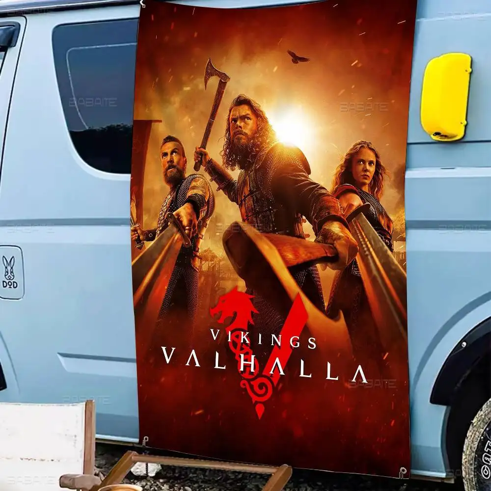 V-vikings Series Movie Printed Large Flag Art Science Fiction Room Home Decor Decor Banner