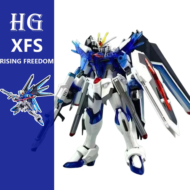 XFS Assembled Mecha Model RISING FREEDOM Translucent HG Animated Action Figure Kit Model Toy Gift Collection Ornament Model